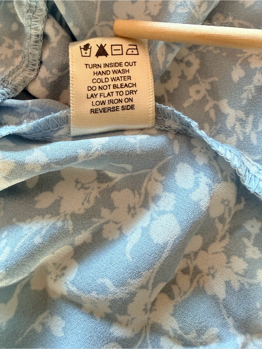 Inspired Hearts Light Blue & White Floral V-Neck Tiered Dress - Picture 8 of 11
